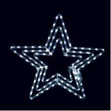 3 STARS 108 LED ΣΧΕΔΙΟ  ΨΥΧΡΟ ΛΕΥΚΟ ΜΗΧΑΝΙΣΜΟ FLASH IP44 56cm 1.5m  | Aca | X081082231